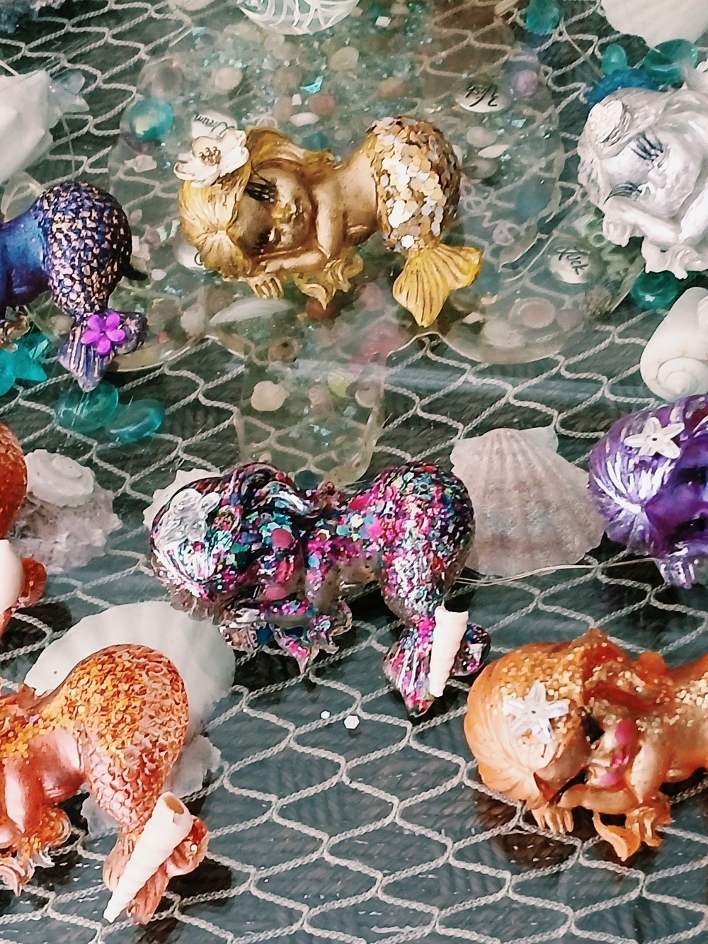 Decorative Multicolor Magnet  Mermaid Figurine - Home Accents Only 5.oo Each